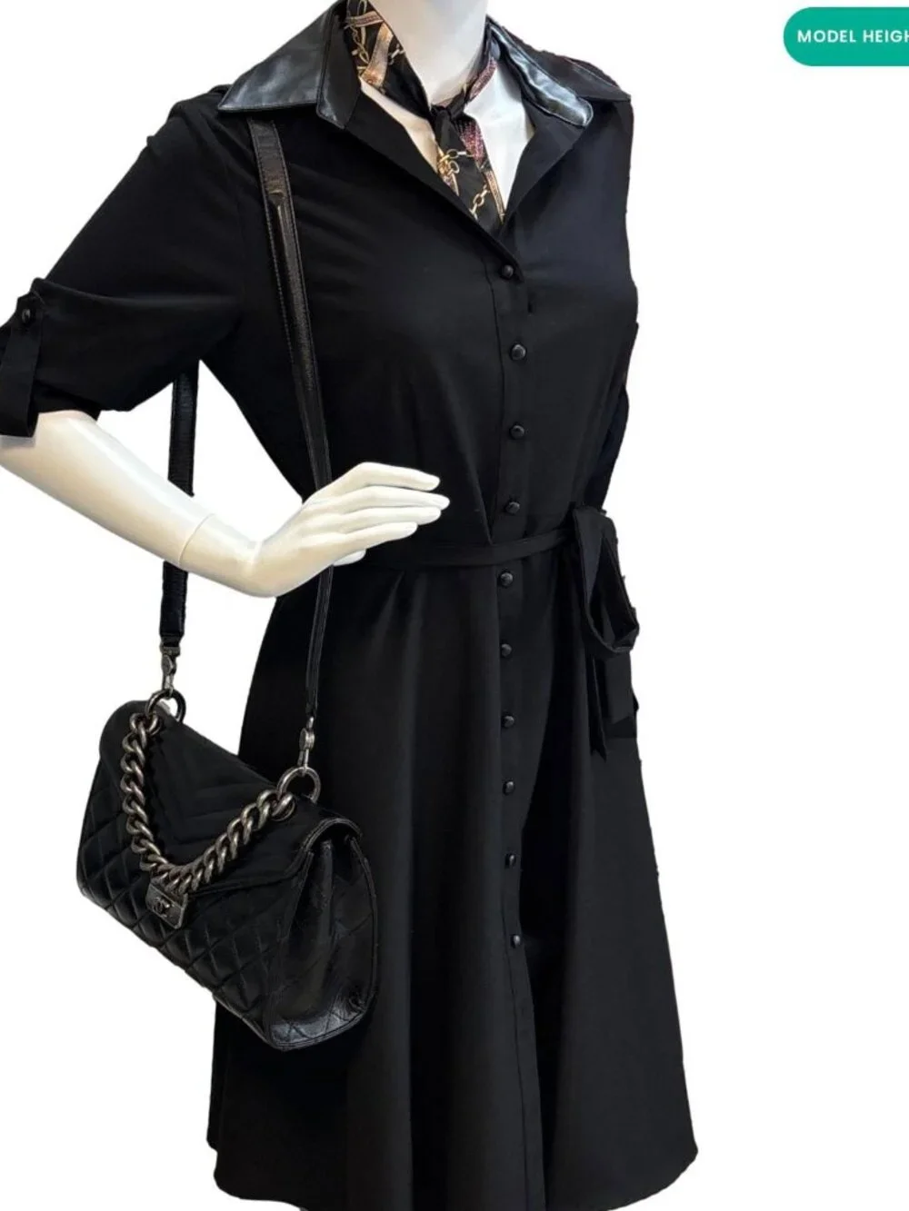 Chanel  Mad About Quilting Flap Medium Quilted Calfskin Leather Shoulder Bag Bla